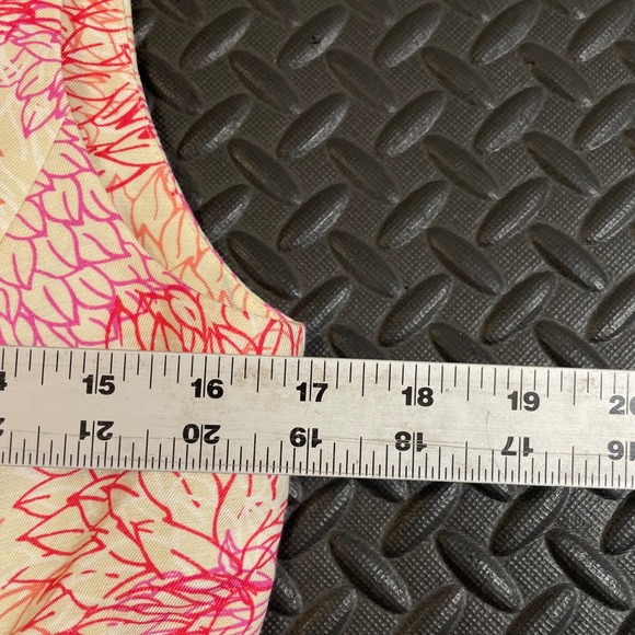 Sigrid Olsen Womens 6 Linen Viscose Sleeveless‎ Button Front Floral Tank Top - Picture 6 of 7